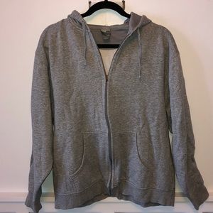 Grey zip up